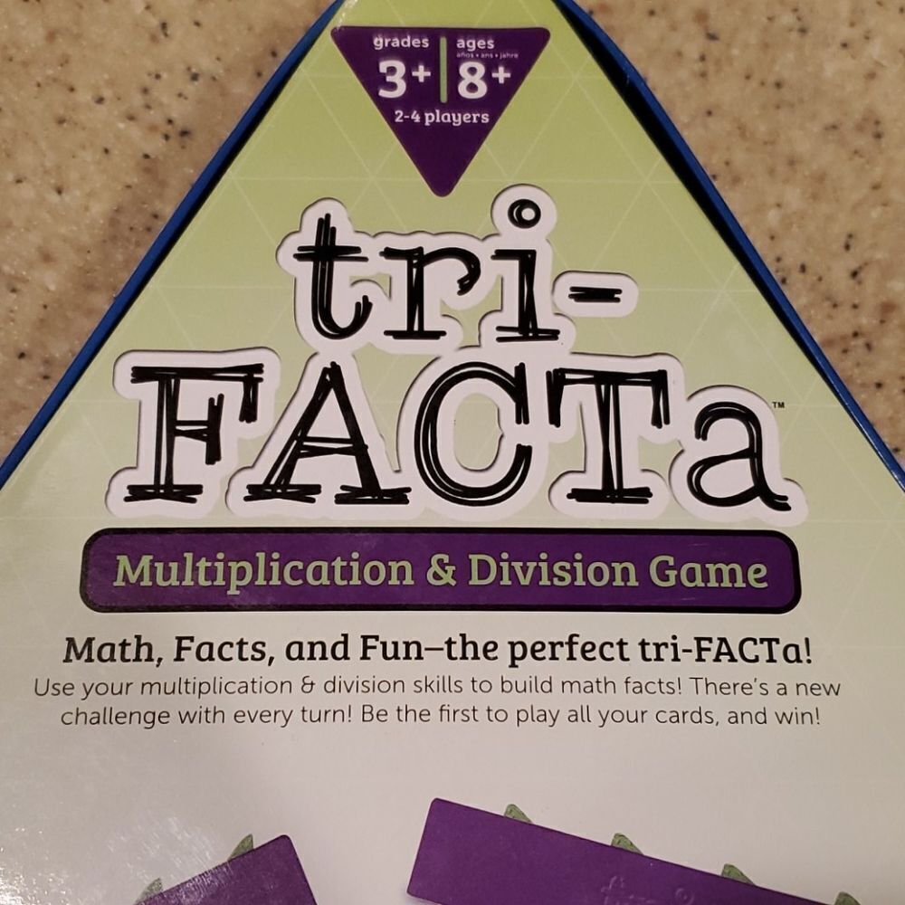 tri-FACTa Multiplication & Division Game NEW Homeschool - Picture 3 of 4